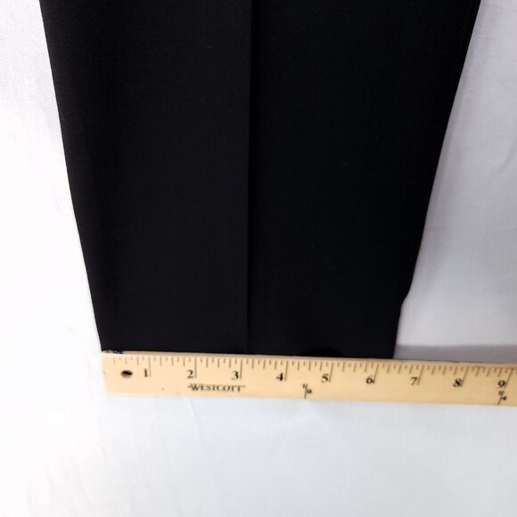 Theory Wool Straight Leg Dress Pants Womens Size 8 Career Black - Picture 13 of 14